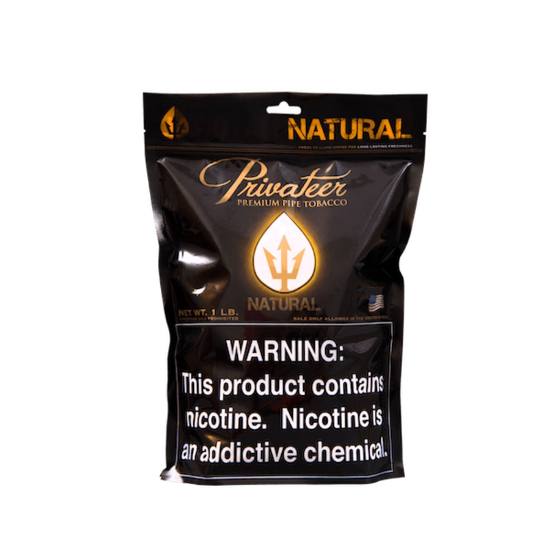 Privateer Natural Pipe Tobacco Natural 6oz Bag