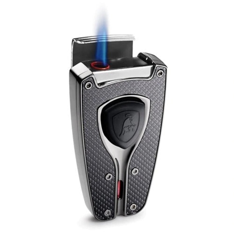 Tonino Lamborghini Forza Black Carbon Fiber Cigar Lighter