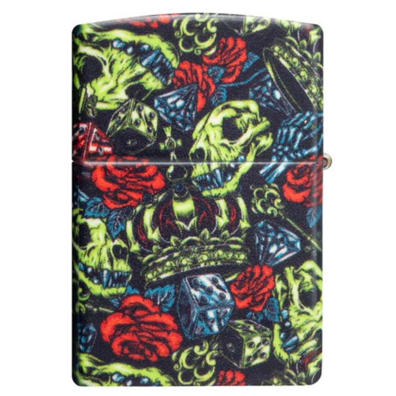 Zippo Lighter – Skull Crown