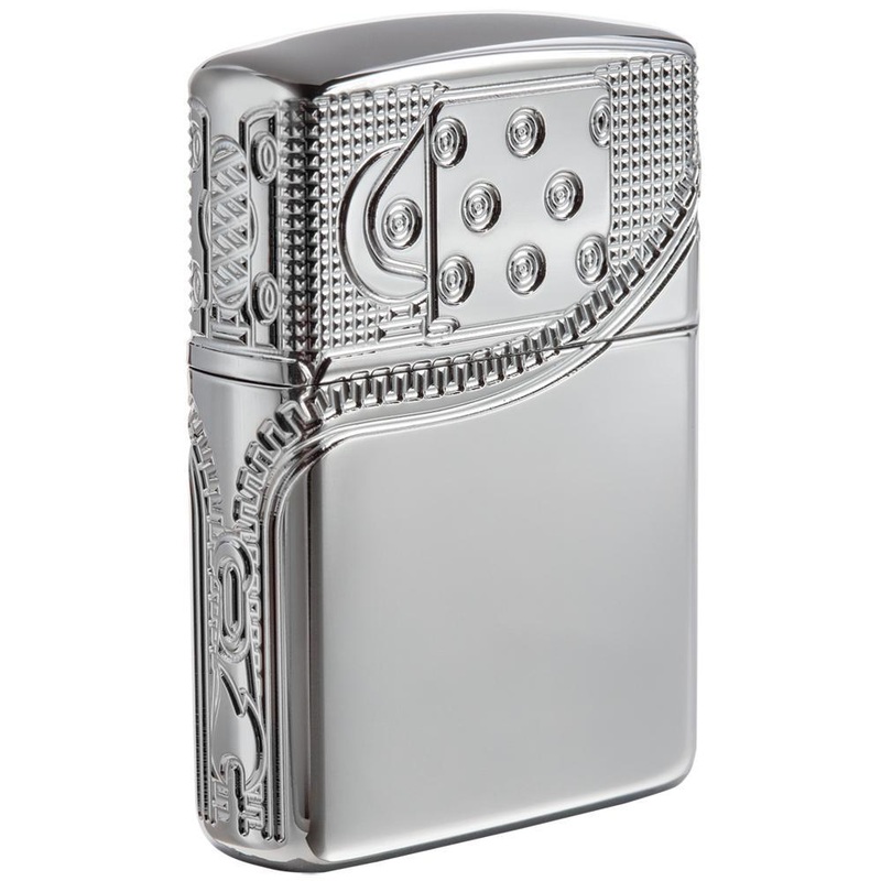 Zippo Lighter – Zipper Armor High Polish Chrome