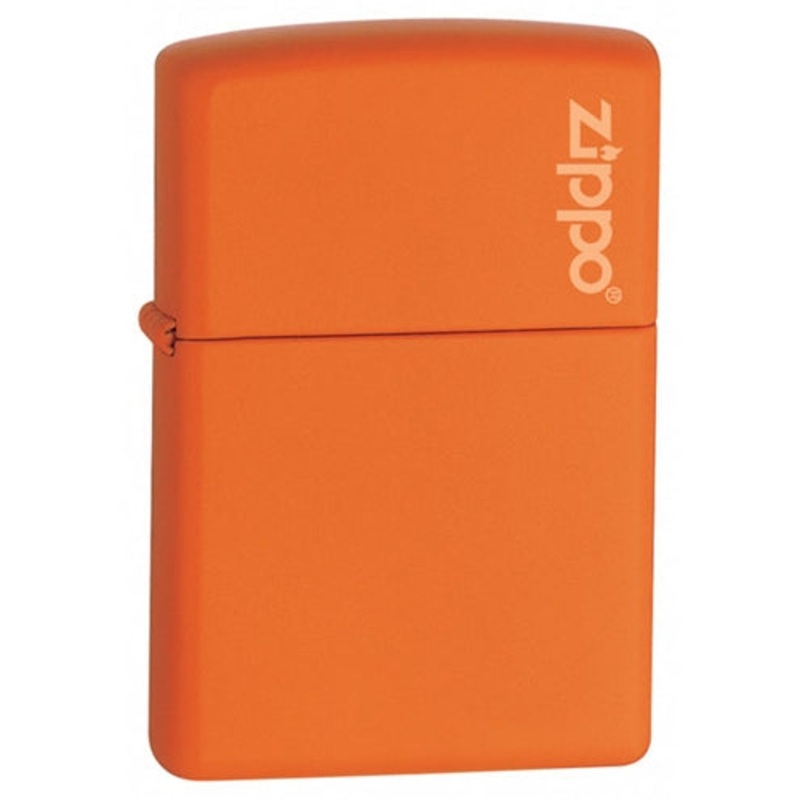 Zippo Orange Matte with Zippo Logo Lighter