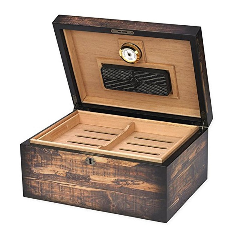 Adirondack 100 Count Humidor Reclaimed Wood Look