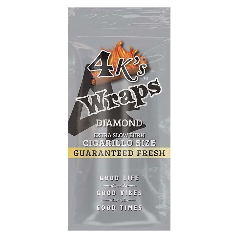 Good Times 4k’s Wraps Diamond Diamond 30 Packs of 4 (120ct)