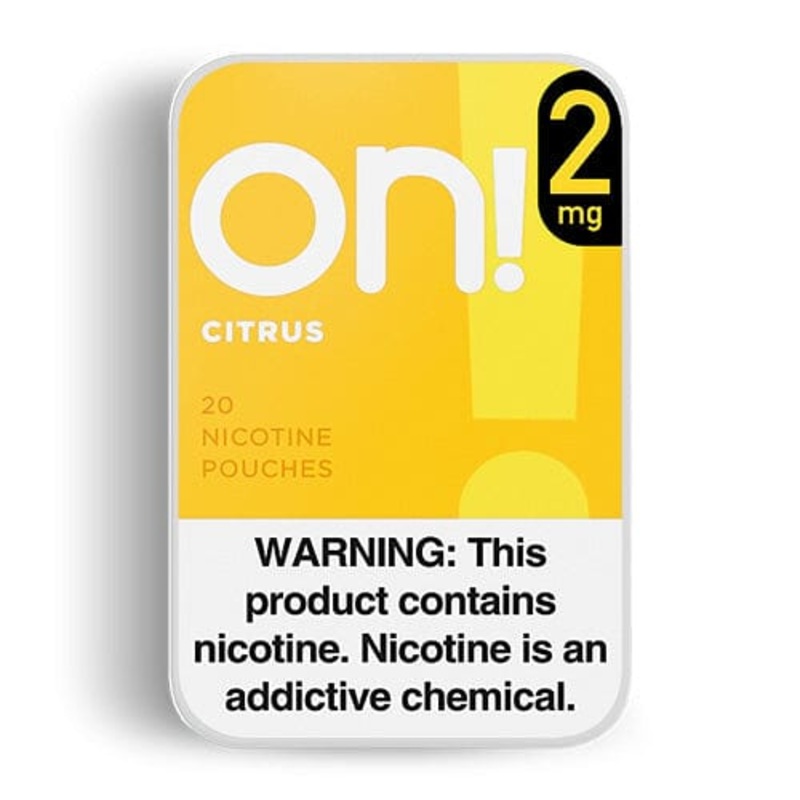 ON! Nicotine Pouches Citrus 2mg 5 Pack