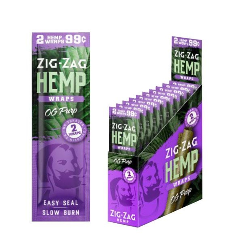 Zig Zag OG Purp Hemp Wraps OG Purp 15 Packs of 4