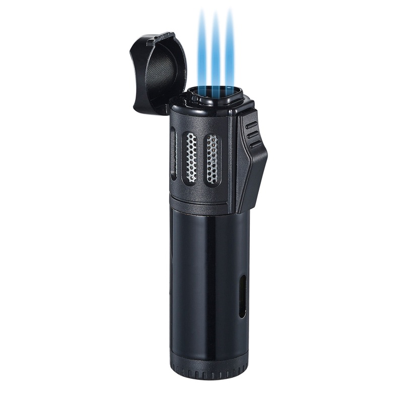 Artemis Triple Torch Cigar Lighter – Black