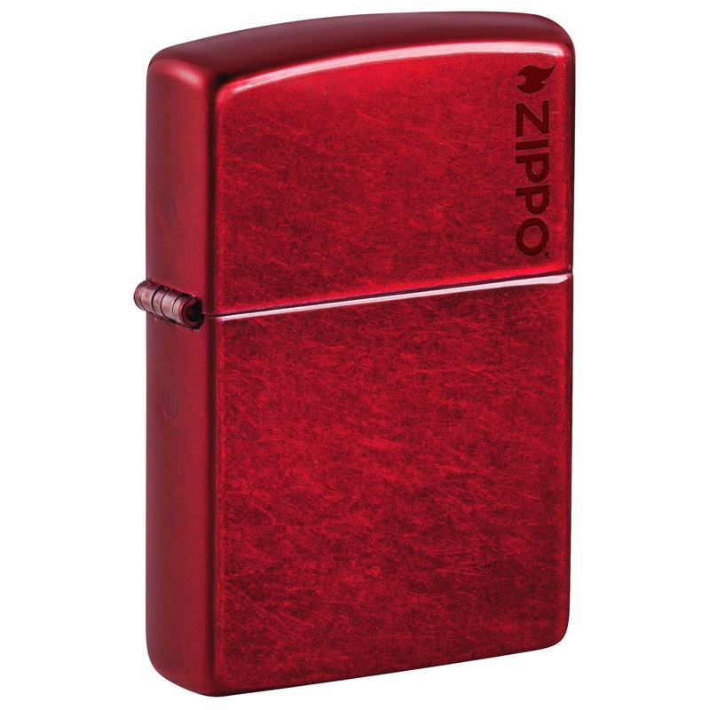 Classic Candy Apple Red Zippo Logo