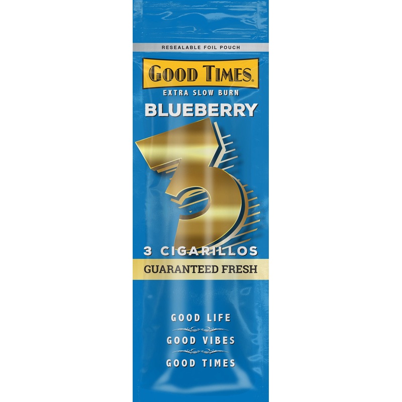 Good Times Blueberry Cigarillos Blueberry 15 Packs of 3 (45ct)