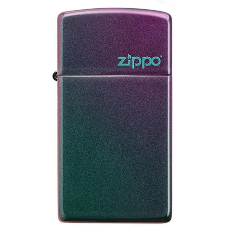 Zippo Lighter – Slim Iridescent Zippo Logo