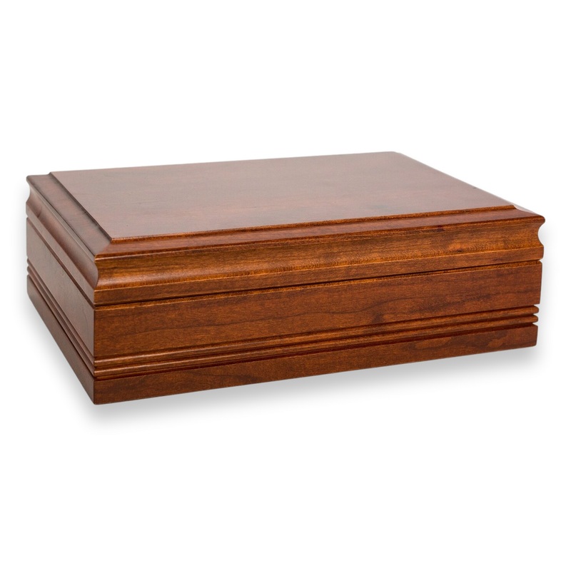 American Chest WoodTop Maple 50-Cigar Desktop Humidor