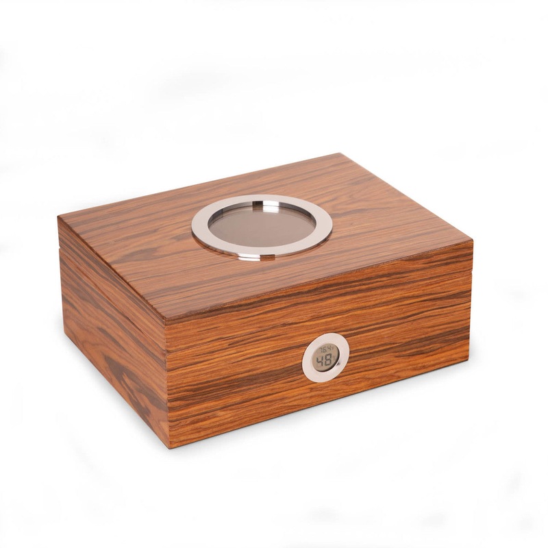 Lacquered “Olive Wood” Humidor – 100 Cigar ct