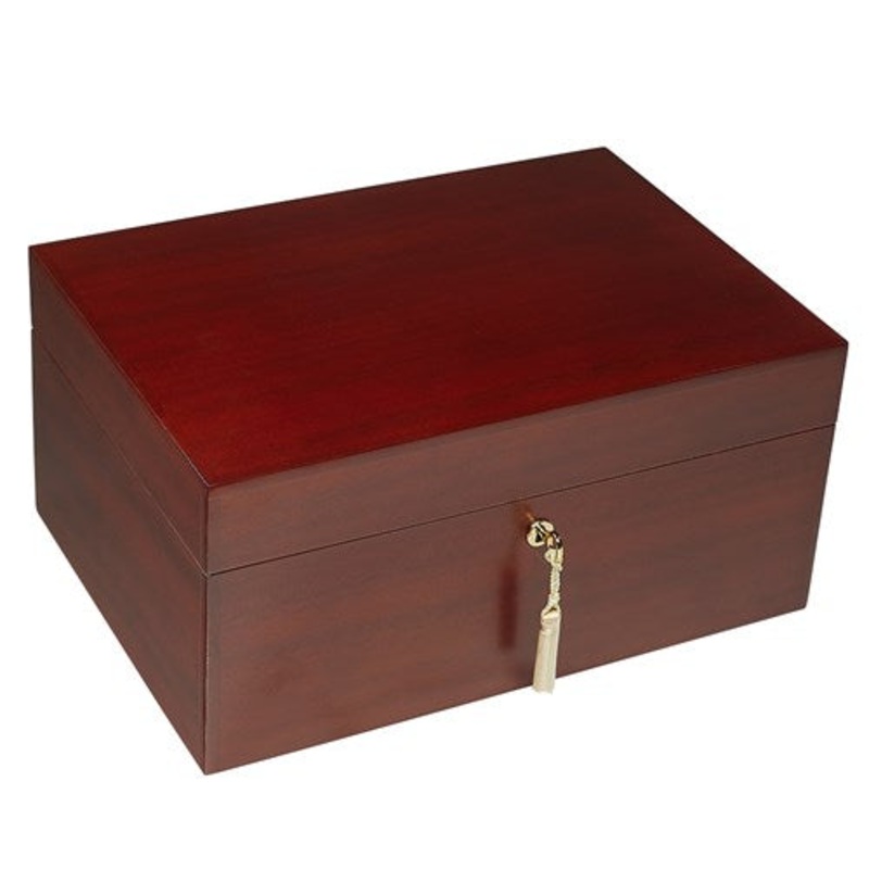 Ashton Savoy Executive Humidor – 50 Cigar Capacity 50 Cigar Capacity Mahogany