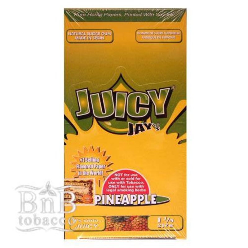Juicy Jays Pineapple Rolling Papers 1 1/4″ Box of 24
