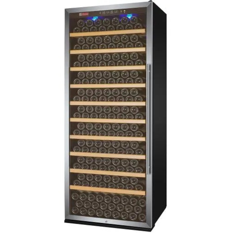 Allavino 32″ Wide Vite II Tru-Vino 277 Bottle Single Zone Stainless Steel Left Hinge Wine Refrigerator