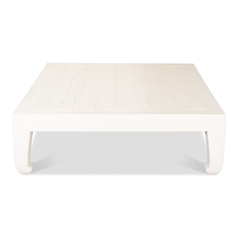 Classic Chinese Coffee Table, White by Sarreid