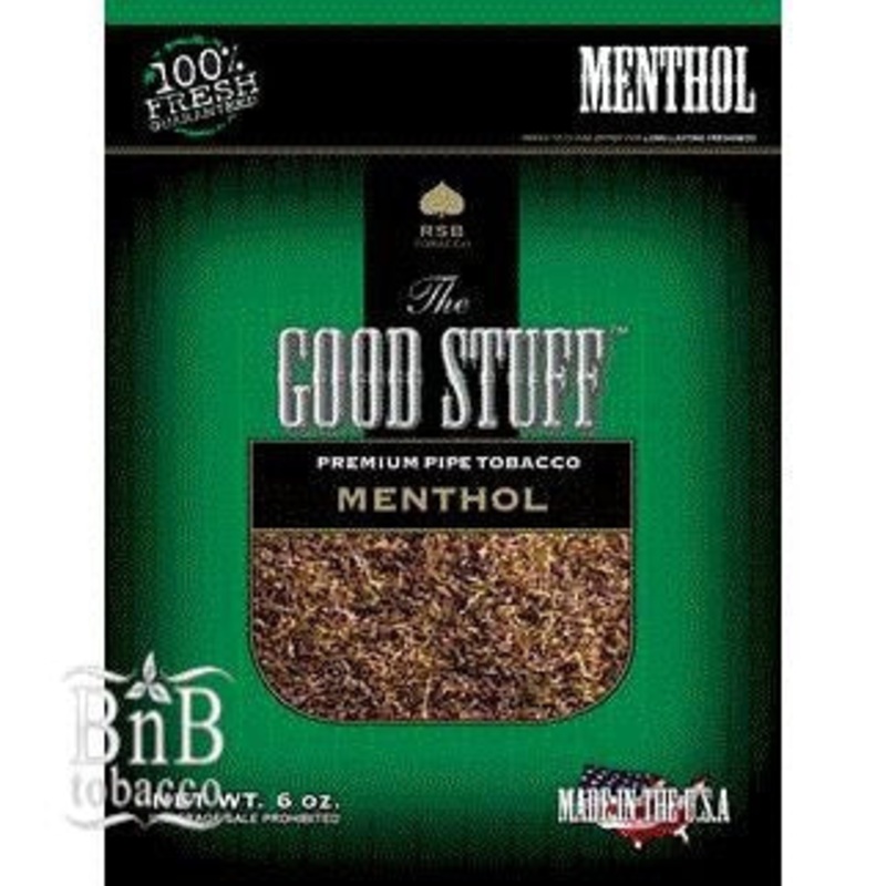 Good Stuff Menthol Pipe Tobacco Menthol 6oz Bag
