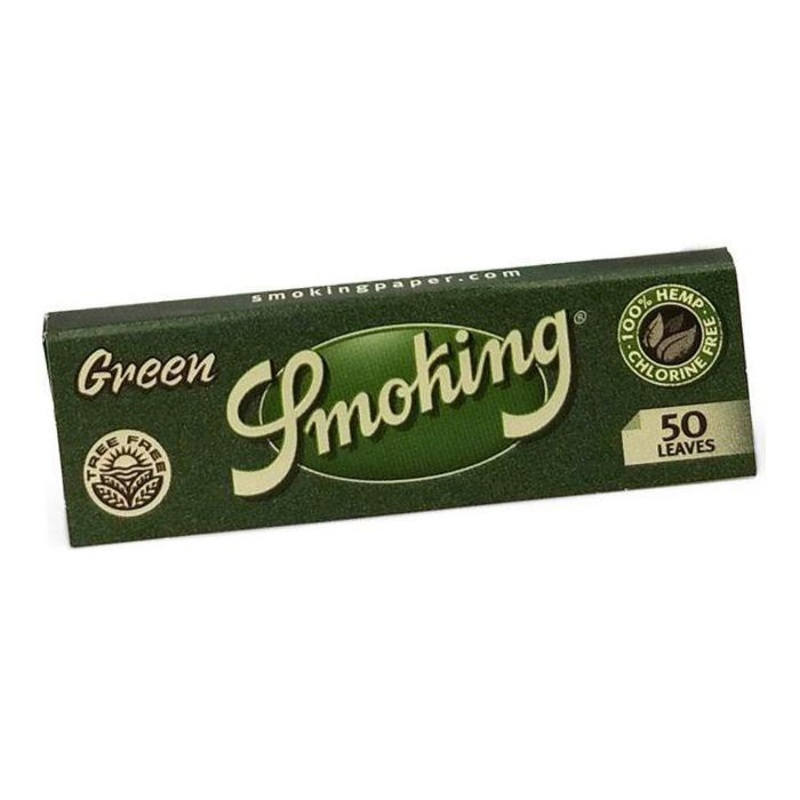 Smoking Brand Green Rolling Paper 1 1/4″ (Medium) Box of 24