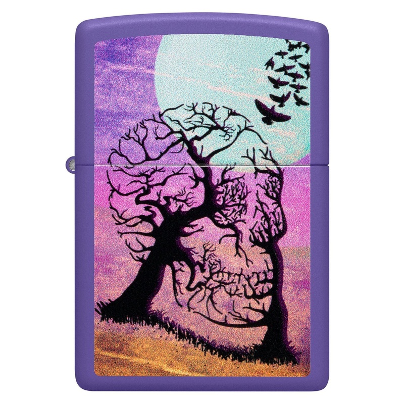 Zippo Lighter – Skull Tree w/ Birds