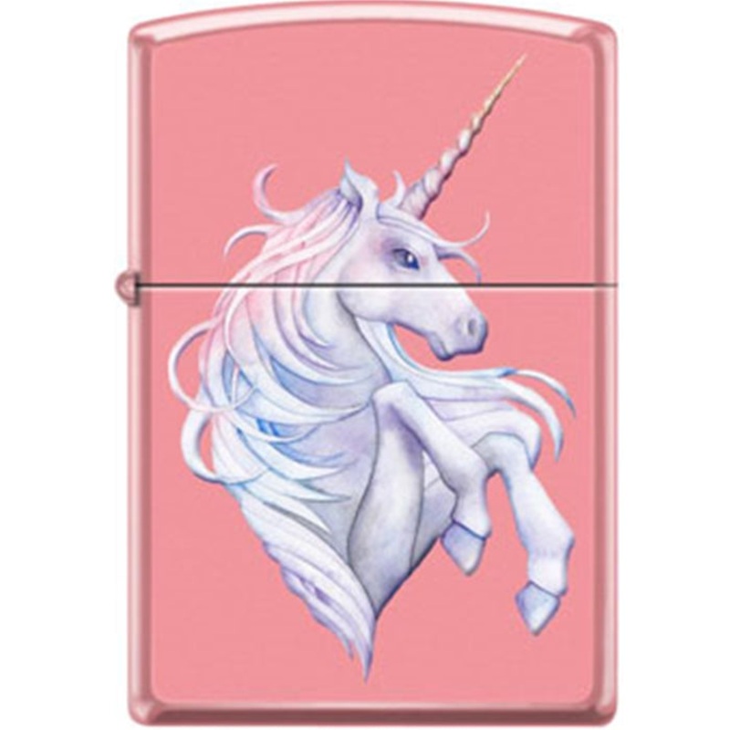 Zippo Lighter – Unicorn on Pink