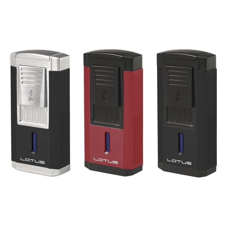 Lotus Lighter Duke L60 Triple Flame Lighter w/ Cutter Black Matte