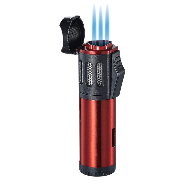 Artemis Triple Torch Cigar Lighter – Red