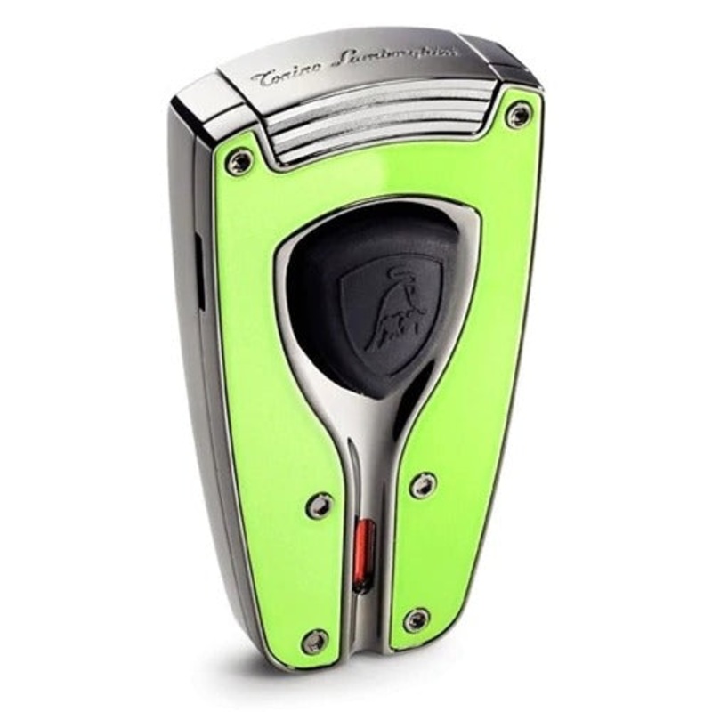 Tonino Lamborghini Forza Green Lacquer Torch Flame Lighter