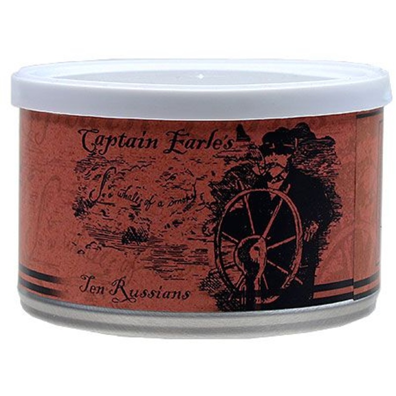 Captain Earle’s Ten Russian Pipe Tobacco Ten Russian 2oz Tin