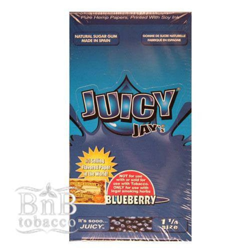 Juicy Jays Blueberry Rolling Papers 1 1/4″ Box of 24