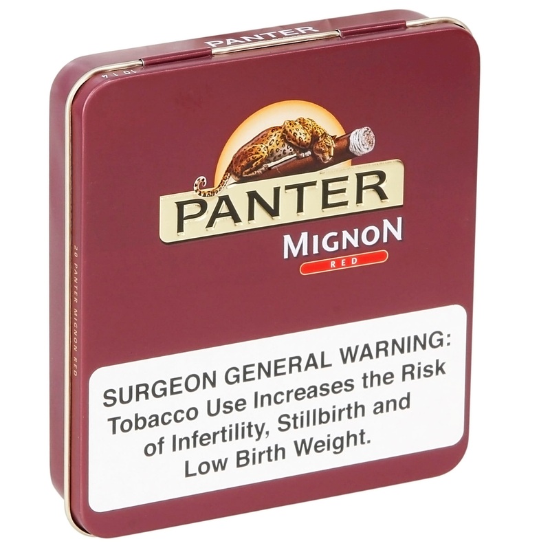 Panter Mignon Sweet Cigars Sweet/Red (3.75″ x 21) 20ct Tin