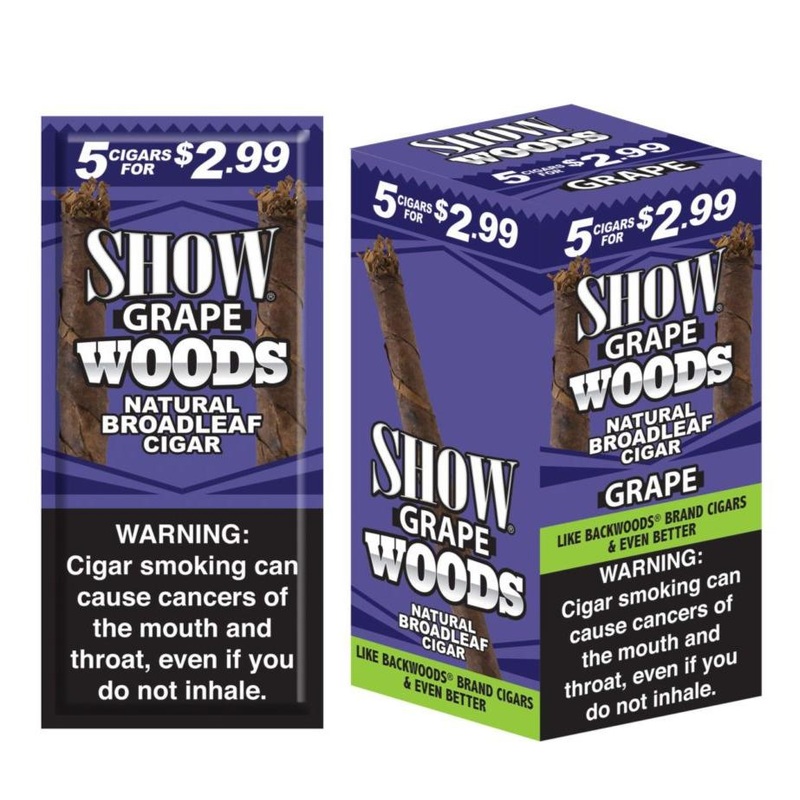 Show Woods Grape Cigars Grape 8 Packs of 5