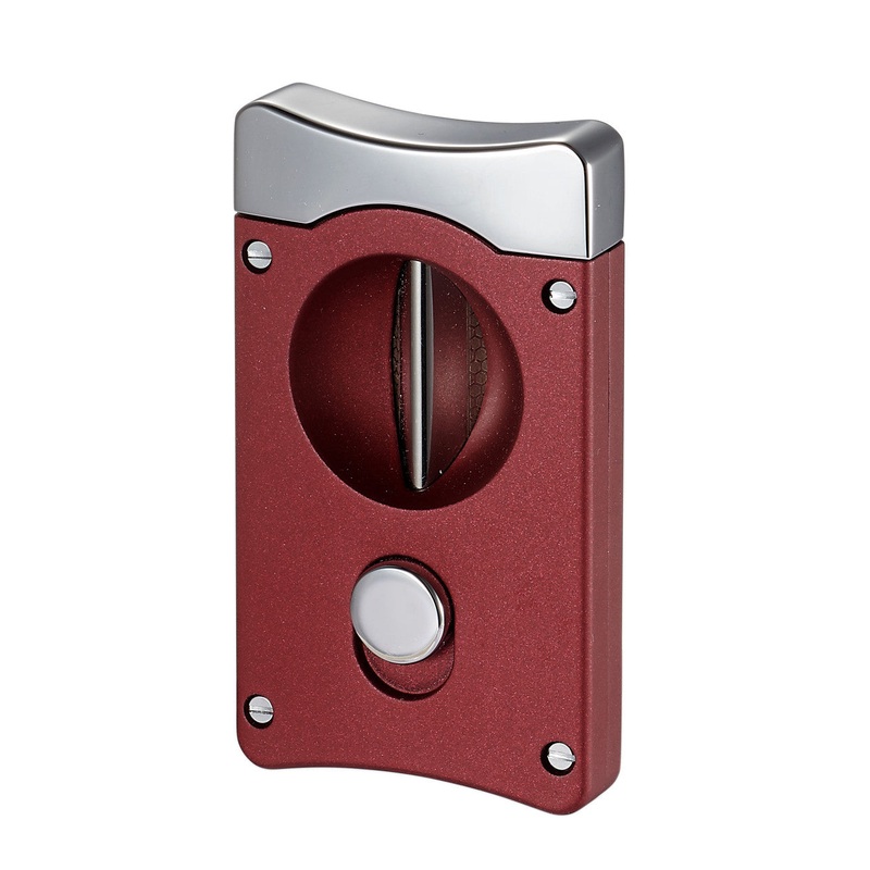 Visol Wedge V Cigar Cutter – Burgundy