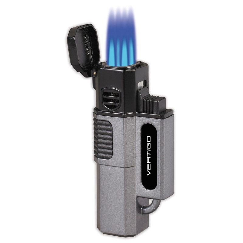 Lotus Hornet Vertigo Quad Torch Lighter Metallic gray
