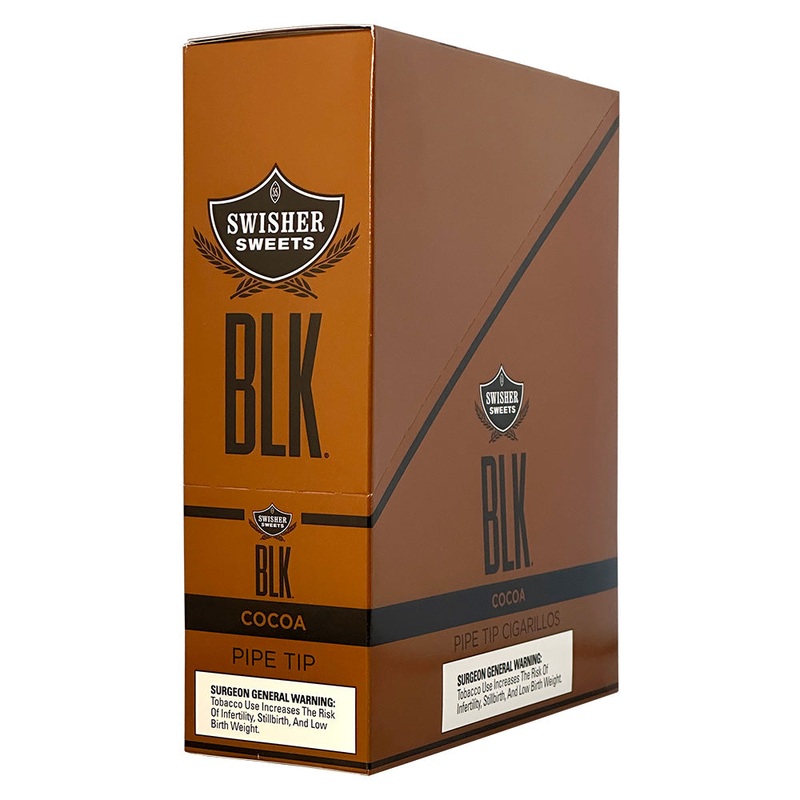 Swisher Sweets BLK Cocoa Tip Cigarillos Cocoa Tip 15 Packs of 2