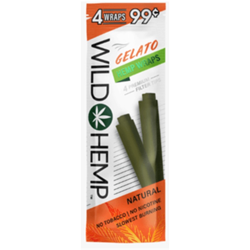 Wild Hemp Gelato Hemp Wraps Gelato 20 Packs of 4