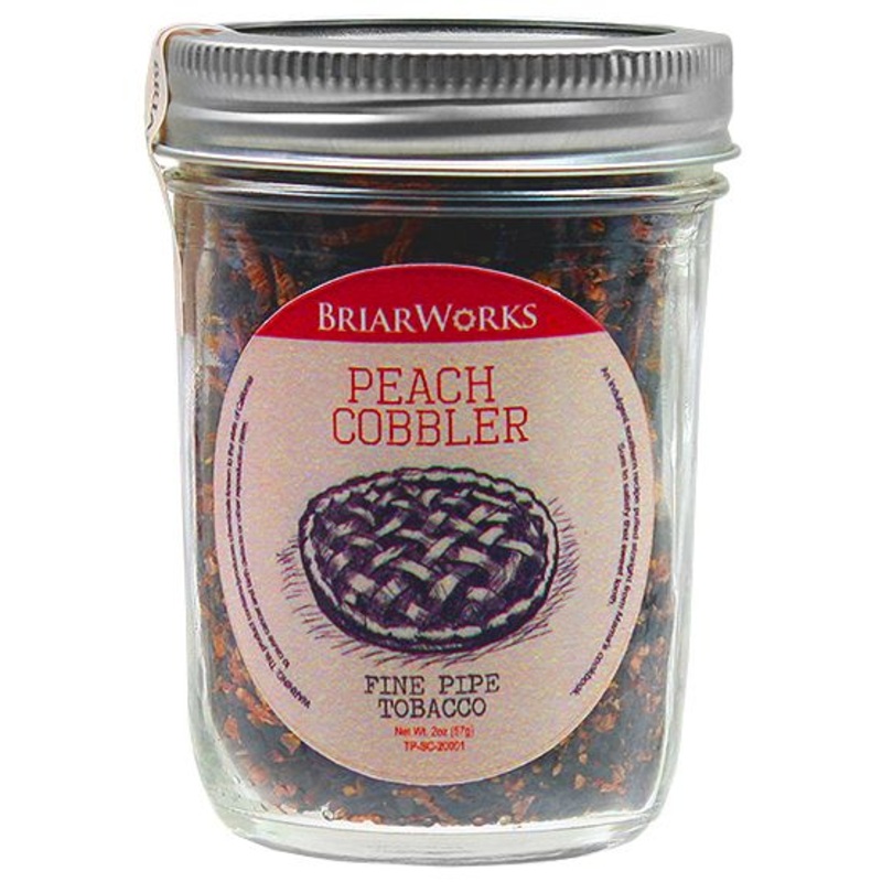 Briarworks Peach Cobbler Pipe Tobacco Peach Cobbler 2oz Jar