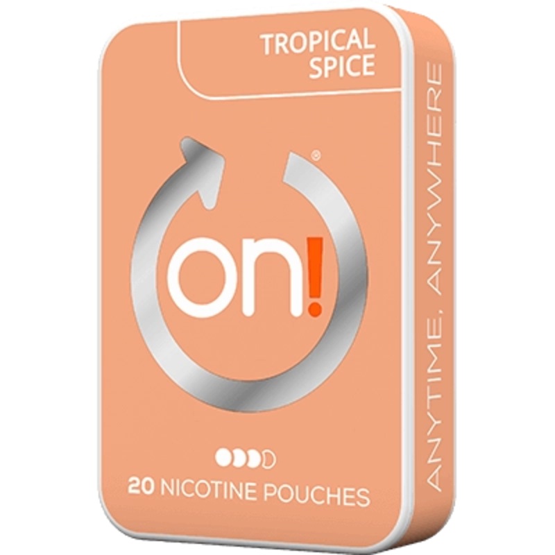 ON! Tropical Spice Nicotine Pouches – 5 Pack 3mg