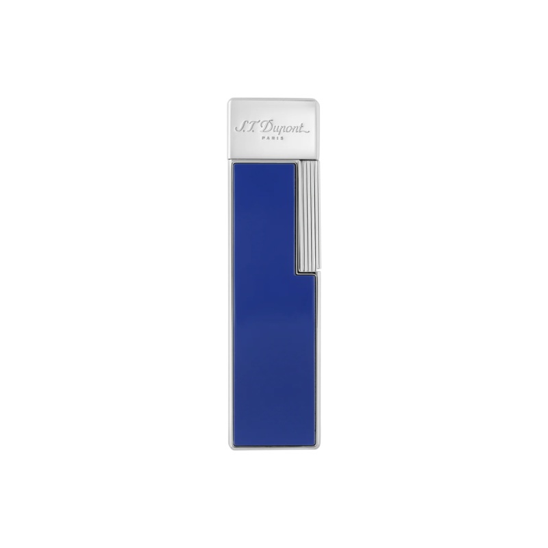 S.T. Dupont Twiggy Lighter – Blue Lacquer & Chrome