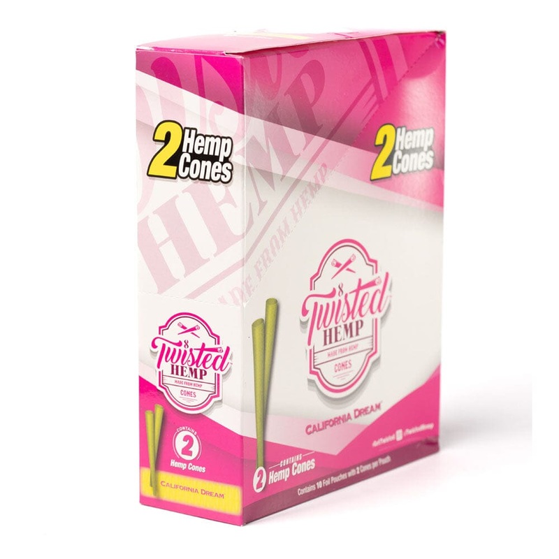 Twisted Hemp California Dream Cones California Dream 10 Packs of 2