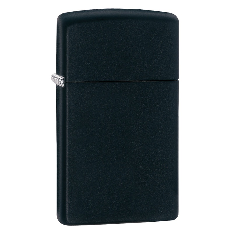 Zippo Black Matte Slim Lighter