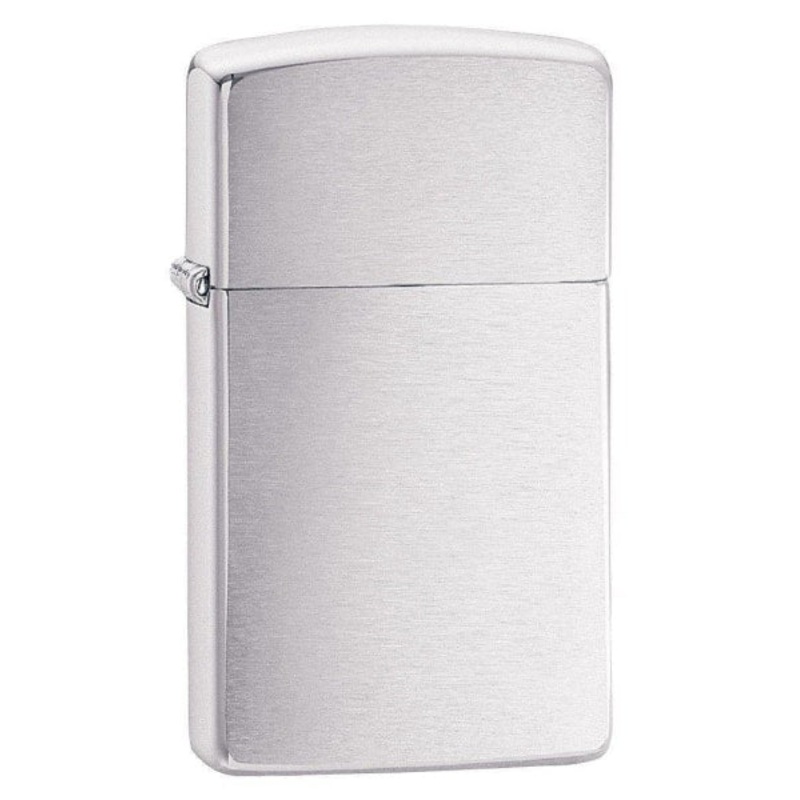Zippo Lighter – Slim Brushed Chrome