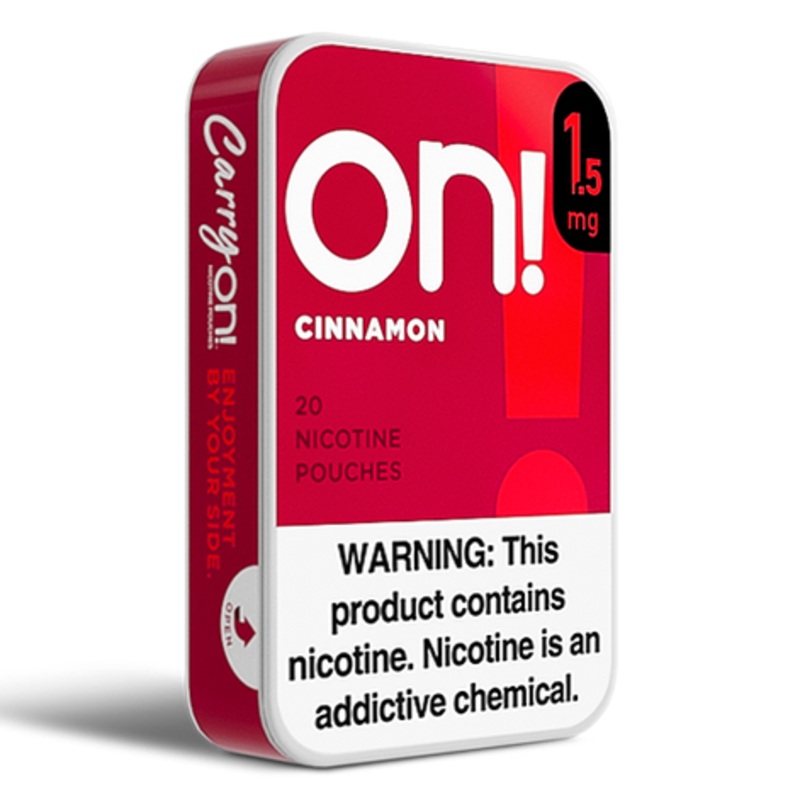ON! Cinnamon Nicotine Pouches – 5 Pack 2mg