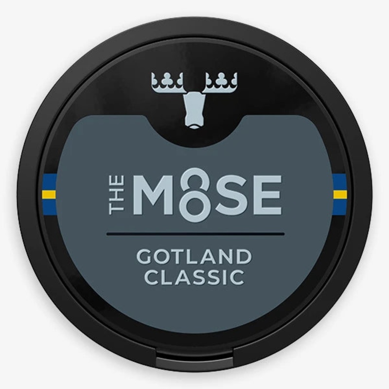 The Moose Nicotine Pouches All White Gotland Classic Pouches