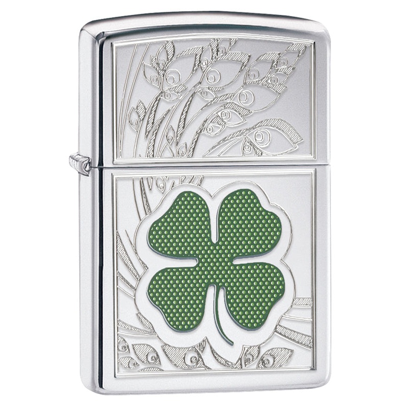 Zippo Four Leaf Clover Lighter