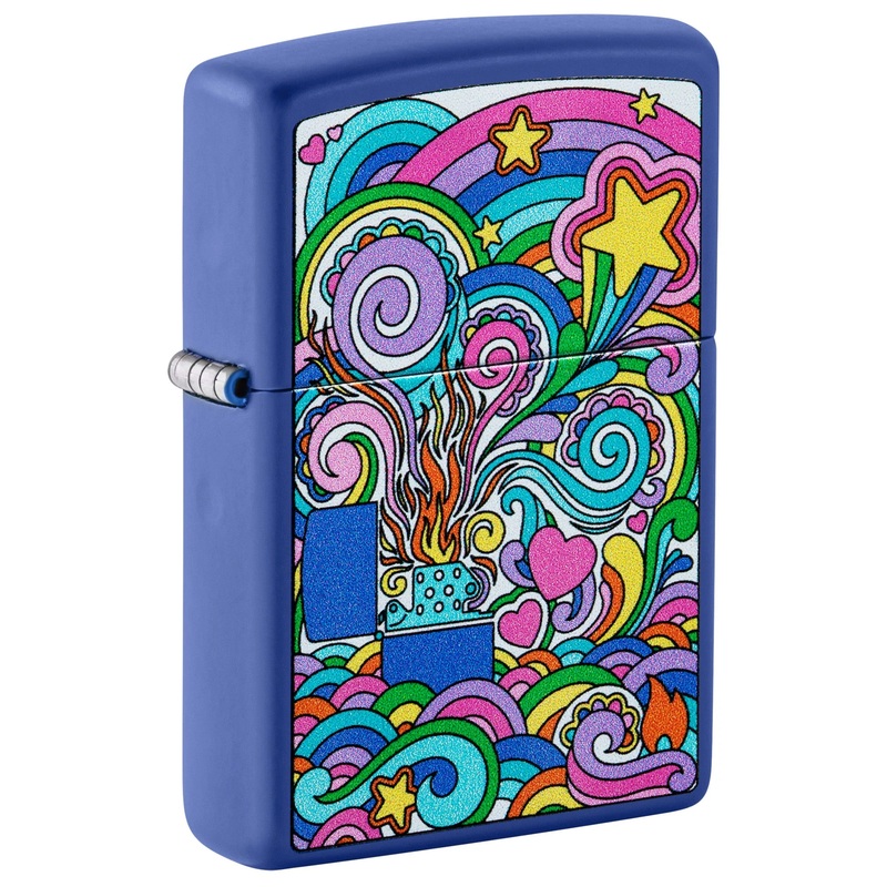 Zippo Lighter – Stars & Swirls
