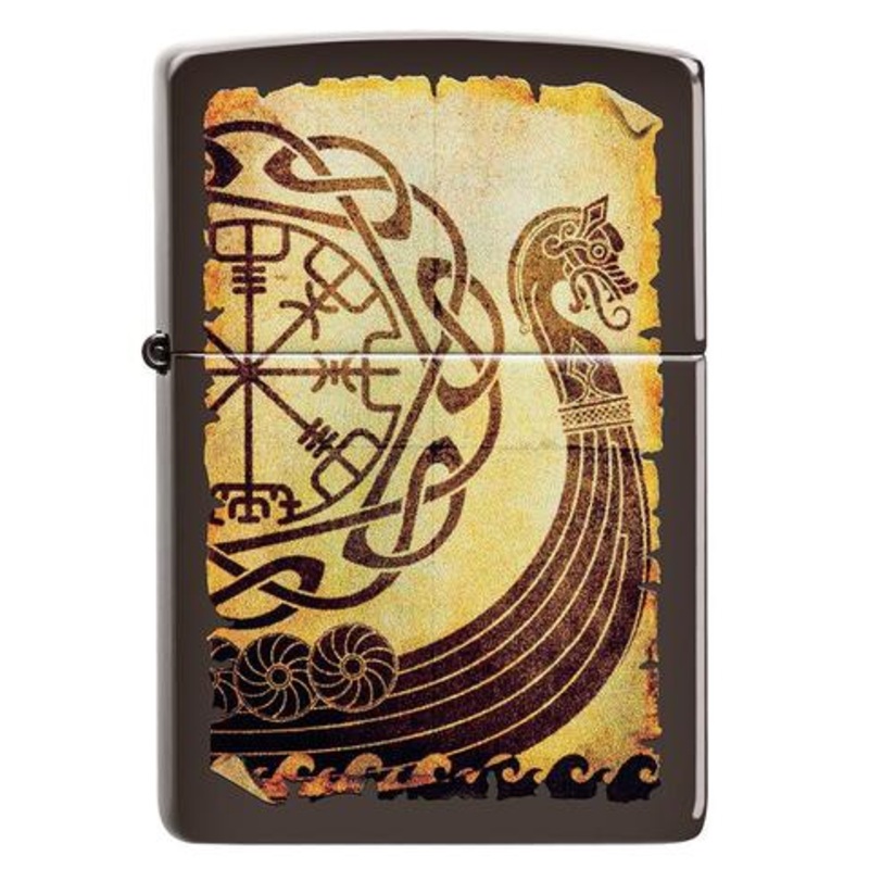 Zippo Lighter – Viking Warship Design