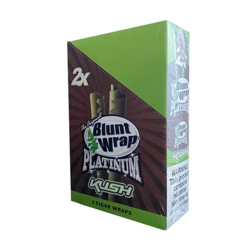 Blunt Wrap Kush Double Platinum Wraps Kush 25 Packs of 2