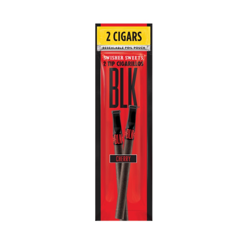 Swisher Sweets BLK Cherry Tip Cigarillos Cherry Tip 15 Packs of 2