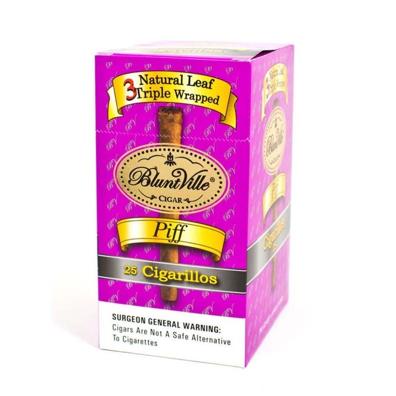 Bluntville Piff Triple Wrapped Cigars Piff Box of 25