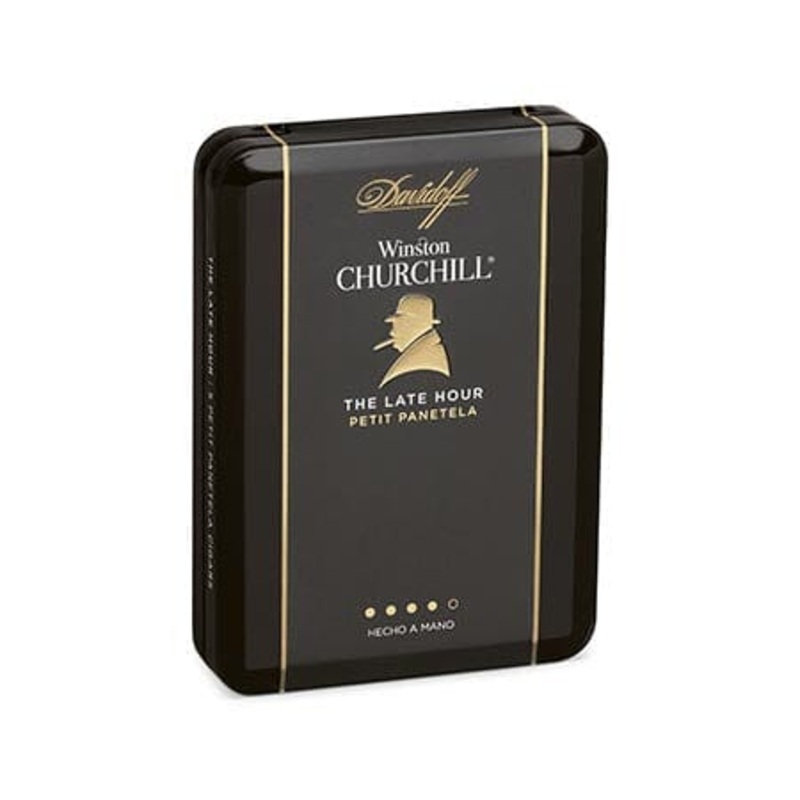 Davidoff Winston Churchill The Late Hour Petit Panetela (4.0″x38) 5 Packs of 5