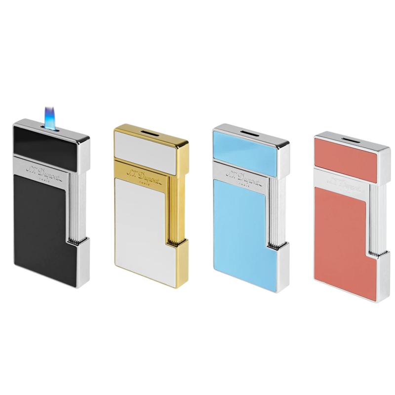 S.T. Dupont Slimmy Line 2 Lighter White Lacquer & Gold